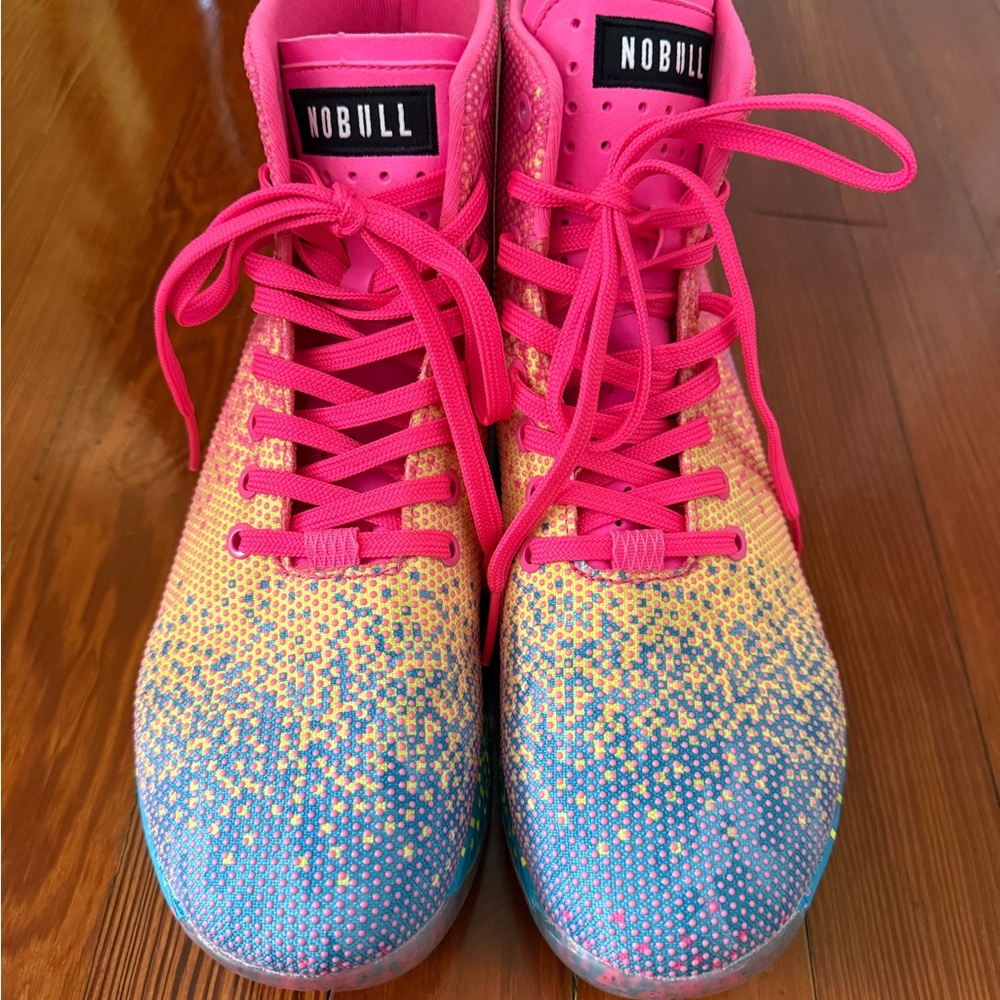 NOBULL Neon Glitch High-Top Sneakers M 9 W 10.5